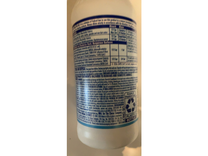 Clorox Disinfecting Bleach, 11 fl oz/325 mL