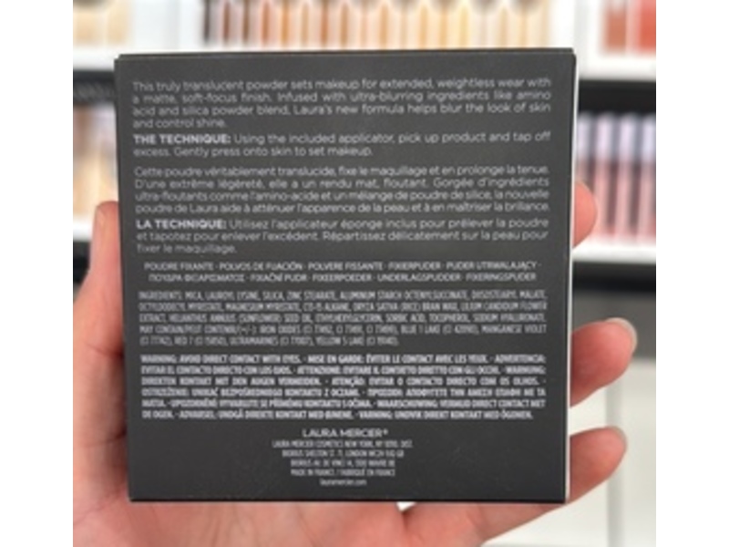 Laura Mercier Ultra-Blur Translucent Pressed Setting Powder, Translucent Medium Deep, 0.22 oz/6.5 g