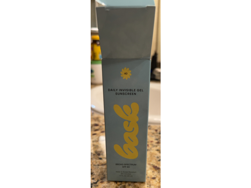 Bask Daily Invisible Gel Sunscreen, SPF 40, 1.7 fl oz/50 mL