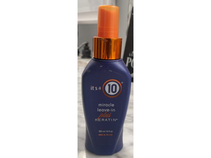 It's A 10 Miracle Leave-In Plus Keratin Conditioner Spray, 4 fl oz/120 mL, Pack Of 2