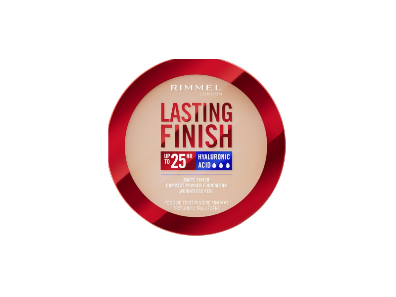 Rimmel London Lasting Finish Matte Finish Compact Powder Foundation, Pearl SPF 20, 7 g