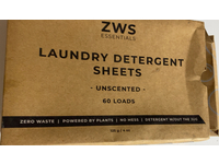 ZWS Essentials Laundry Detergent Sheets, Unscented, 60 Loads, 4 oz/125 g - Image 3