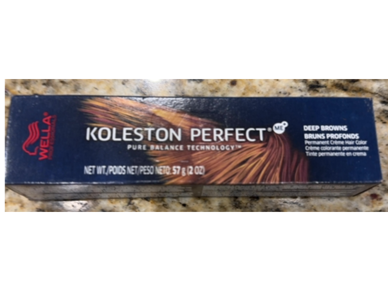 Wella Professionals Koleston Perfect Me+ Permanent Creme Hair Color, 5/71 Light Brown/Brown Ash, 2 oz/57 g