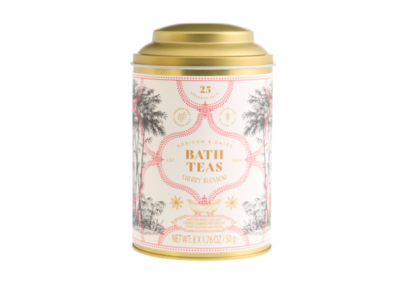 Addison & Gates Bath Teas, Cherry Blossom, 1.76 oz/50 g, 8 Count