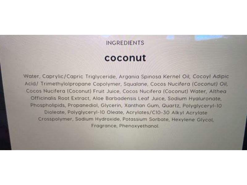 Fourth Ray Beauty Face Milk, Coconut, 0.95 oz/28 mL