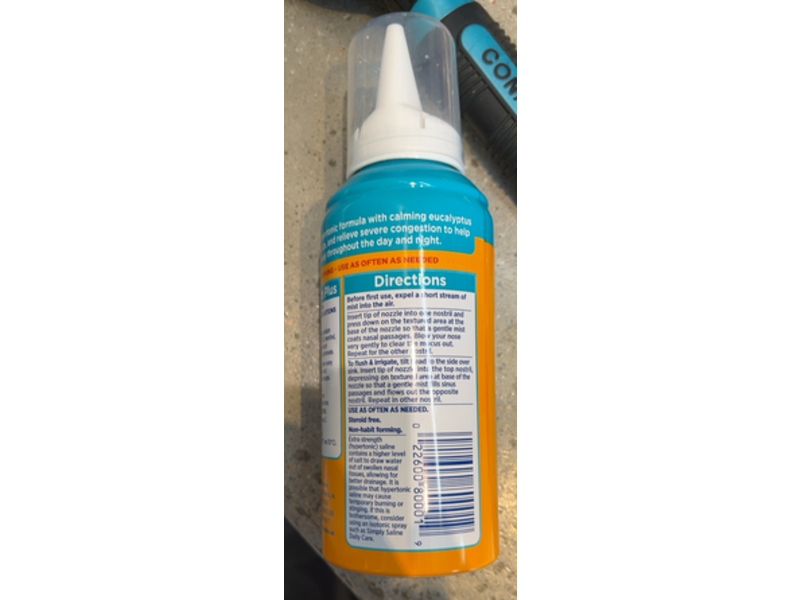 Arm & Hammer Simply Saline Nasal Mist, Eucalyptus, 4.6 oz/129 g