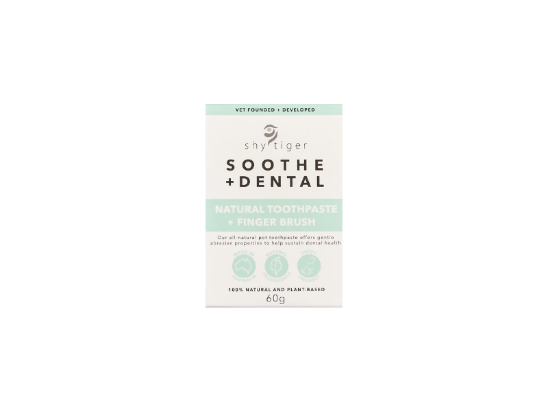 Shy Tiger Soothe + Dental Natural Toothpaste + Finger, 60 g