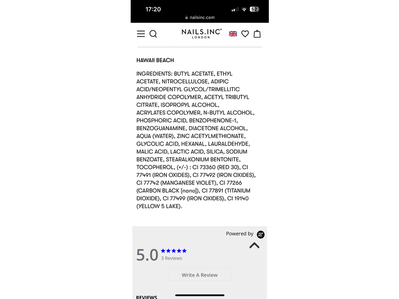 Nails.Inc Caught In The Nude Naked Nail Polish, Hawaii Beach, 14 mL