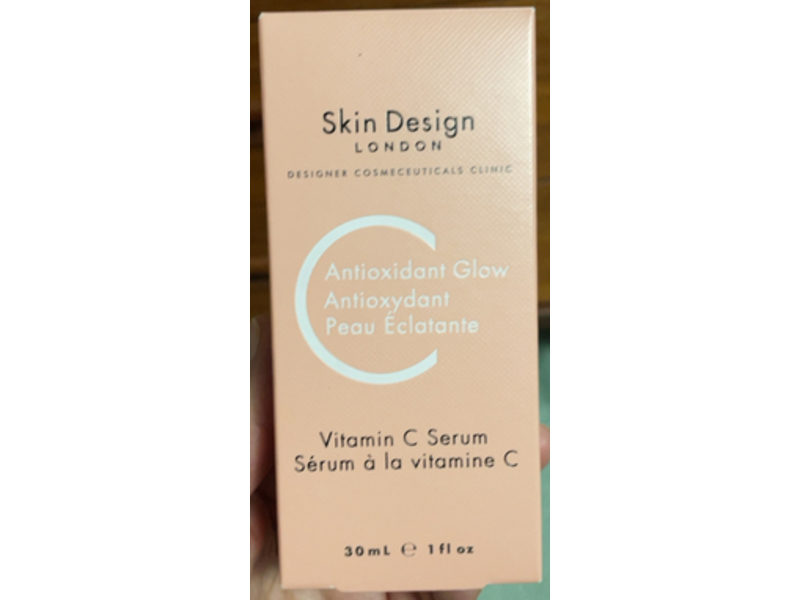 Skin Design London Antioxidant Glow Serum, Vitamin C, 1 fl oz/30 mL