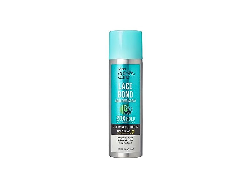 Kiss Colors & Care Lace Bond Adhesive Spray Ultimate Hold, Hold Level 9, 11.1 oz/315 g