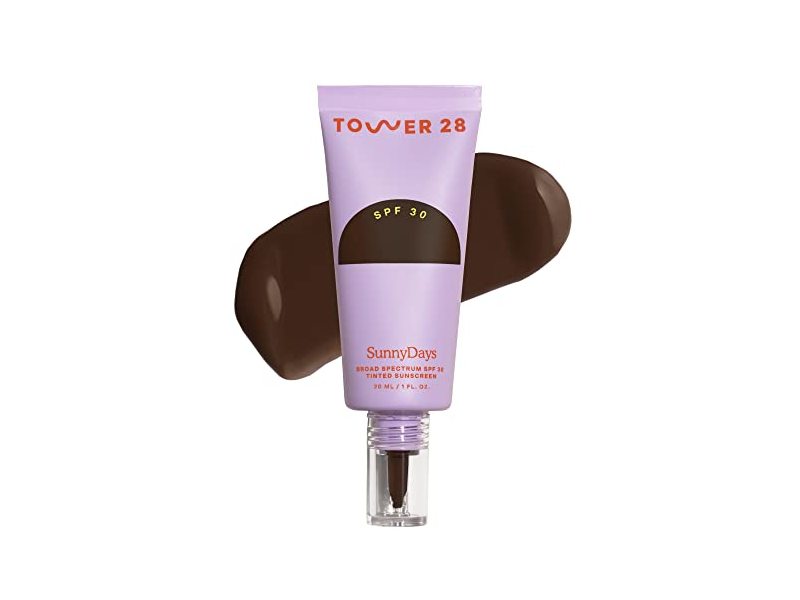 Tower 28 SunnyDays Mineral Tinted Sunscreen, SPF 30, 65 Topanga, 1 fl oz/30 mL