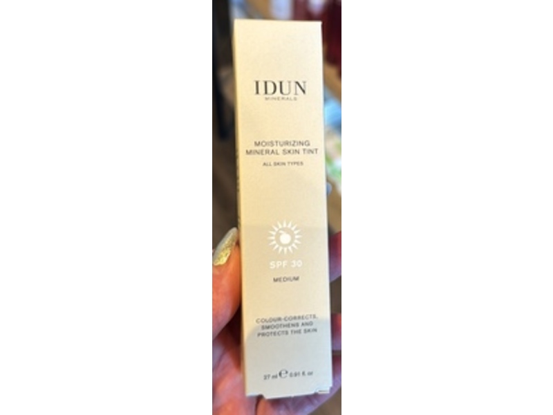 Idun Minerals Moisturizing Mineral Skin Tint, SPF 30, Medium, 0.91 fl oz/27 mL
