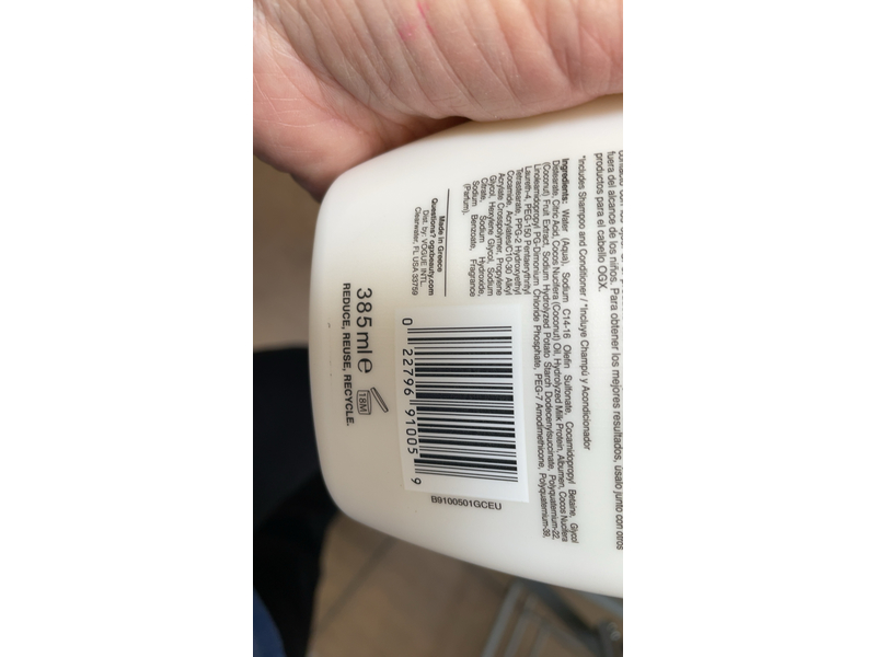 Organix Nourishing Coconut Milk Shampoo, 13 fl oz (385 mL)(Pack of 4)