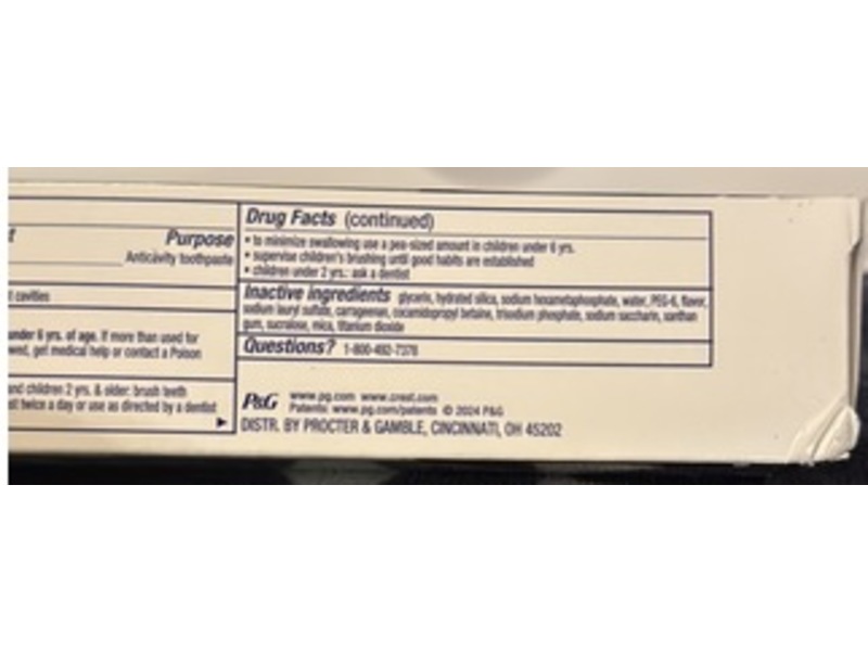 Crest 3D White Brilliance Enamel Protect Toothpaste, 3.9 oz/110 g