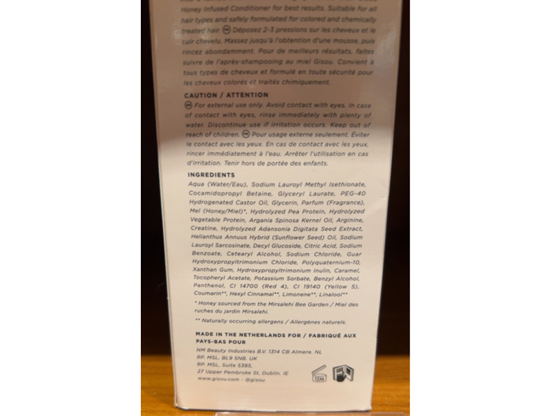 Gisou Honey Infused Hair Wash, 11.1 fl oz/330 mL