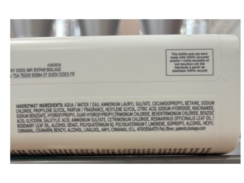 Biolage Full Rescue Shampoo, Rosemary Oil + Niacinamide, 13.5 fl oz/400 mL