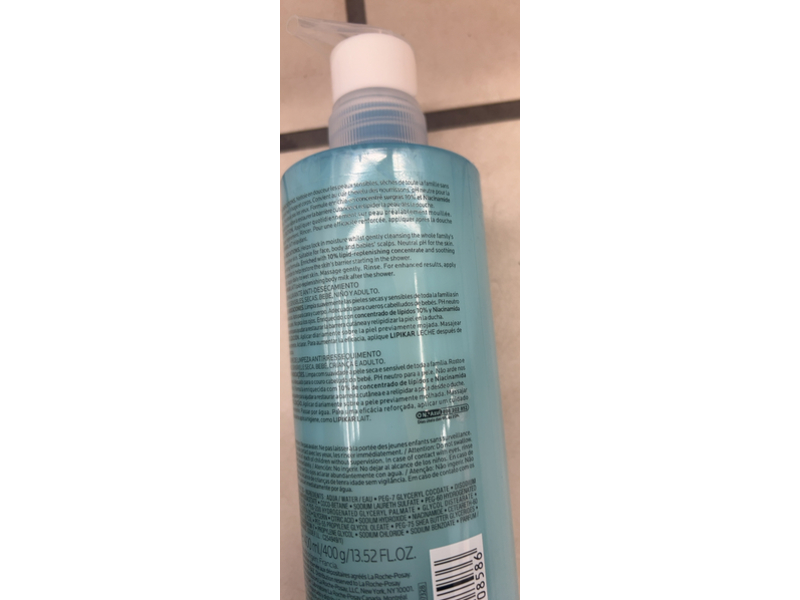 La Roche-Posay Lipikar Surgras Anti-Dryness Cream Wash, 13.52 fl oz/400 mL