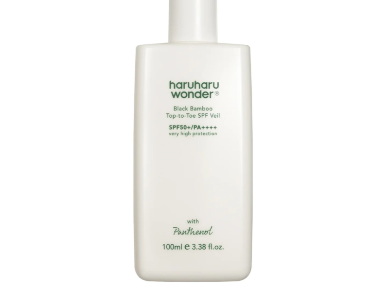 Haruharu Wonder Tip To Toe SPF Veil, SPF 50+ PA++++, 3.38 fl oz/100 mL