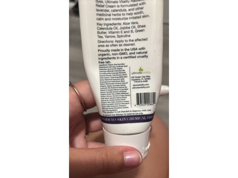 Dermavitality Radiation Relief Cream, 2 fl oz/60 mL