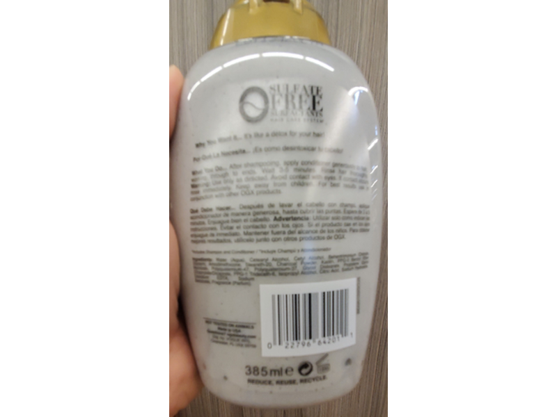 Ogx Detox Conditioner, Purifying + Charcoal, 13 fl oz/385 mL