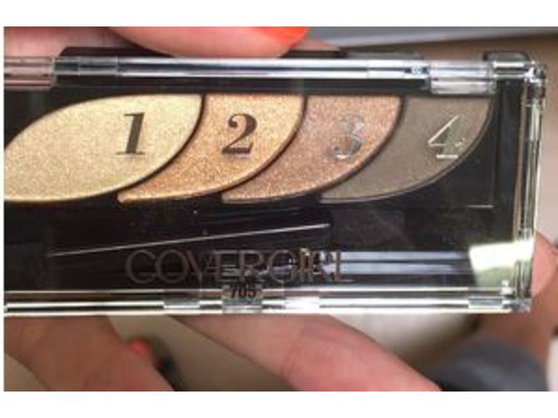 CoverGirl Eyeshadow Quads, Go for The Golds 705, 0.06 oz/1.8 g