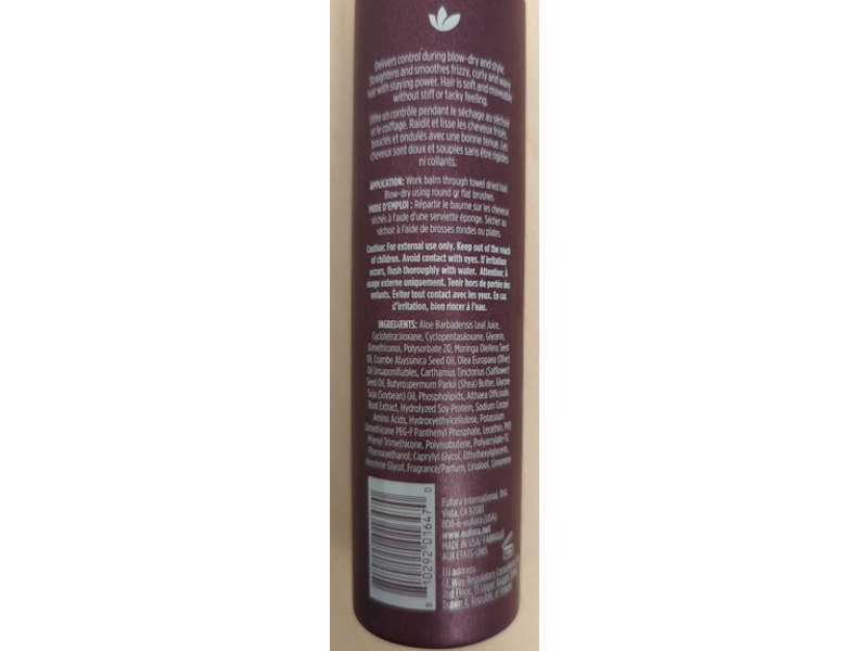 Eufora Style Straightening Balm Smoothing Blow-Dry Cream, 6.8 fl oz/200 mL