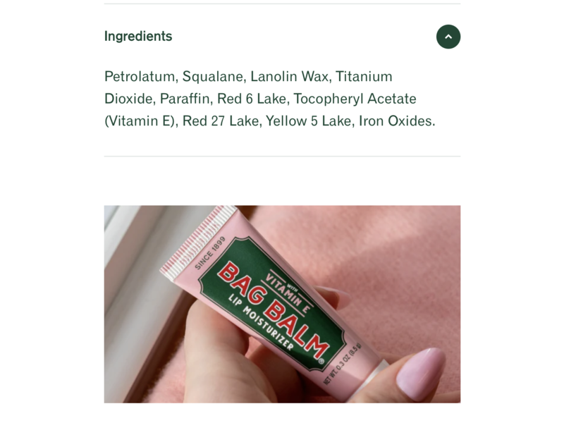 Vermont's Original Bag Balm Lip Moisturizer, Powder Pink, 0.3 oz/8.5 g