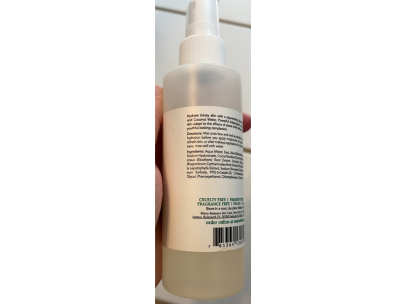 Mario Badescu Skin Care Facial Spray, Aloe-Adaptogens & Coconut Water, 6 fl oz/177 mL