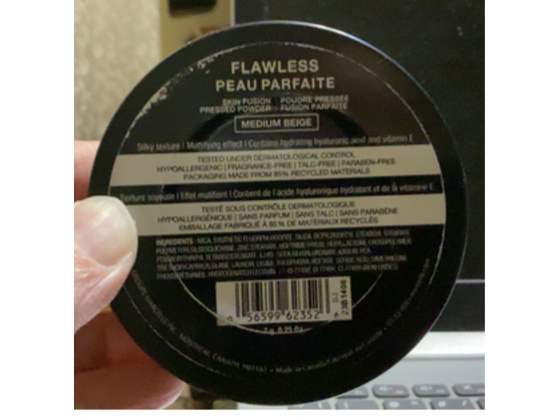 Marcelle Flawless Skin Fusion Pressed Powder, Medium Beige, 0.25 oz/7 g