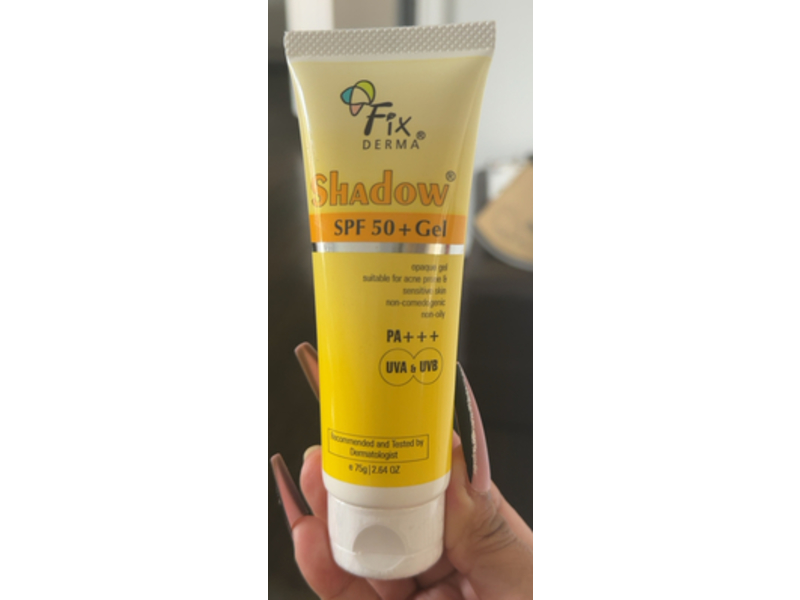 Fix Derma Shadow Sunscreen Gel, SPF 50+ PA+++, 2.64 oz/75 g