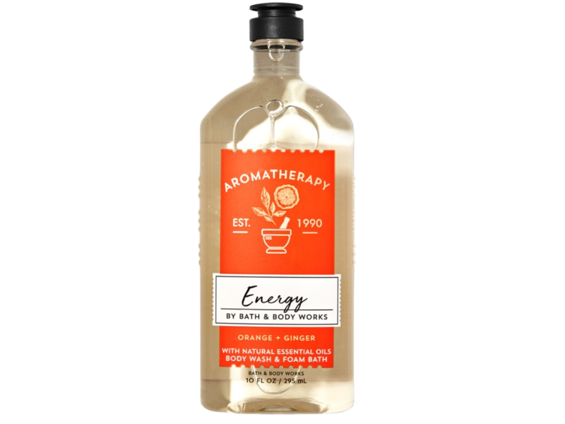 Bath & Body Works Energy Body Wash & Foam Bath, Orange + Ginger, 10 fl oz/295 mL