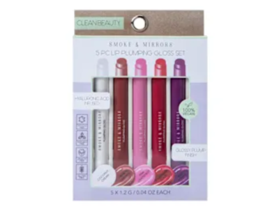Smoke & Mirrors Lip Plumping Gloss Set, 5 Count