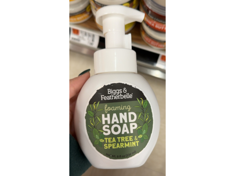 Biggs & Featherbelle Foaming Hand Soap, Tea Tree & Spearmint, 8 fl oz/236 mL