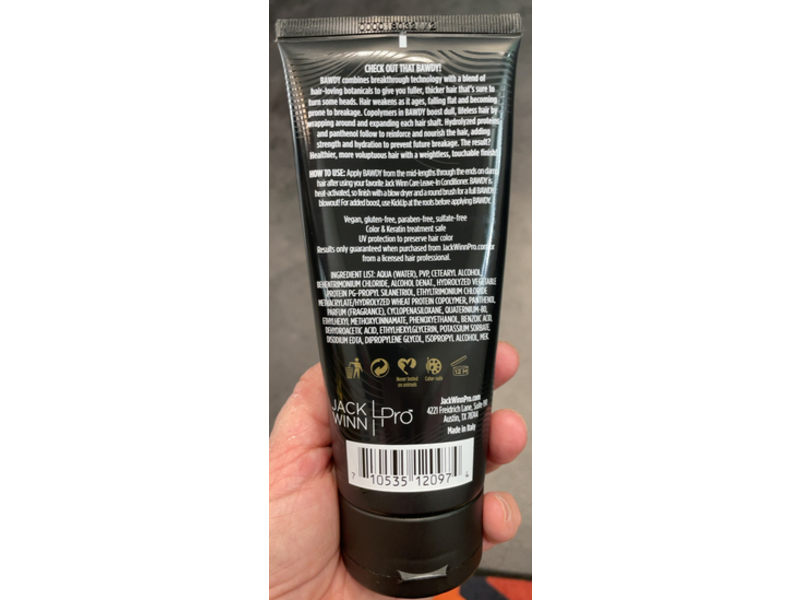 Jack Winn Pro Bawdy Boosting Cream, 6 fl oz/177.4 mL