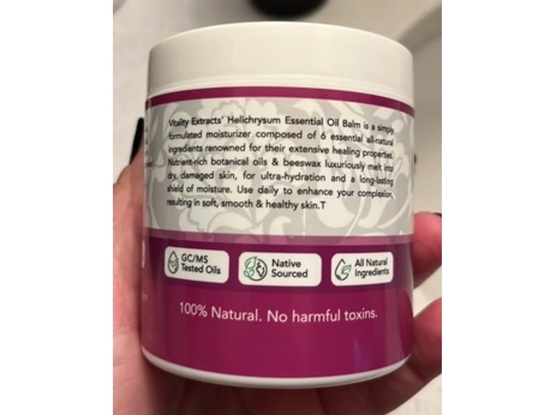 Vitality Extracts Essential Oil Balm, Helichrysum, 6 oz/170 g