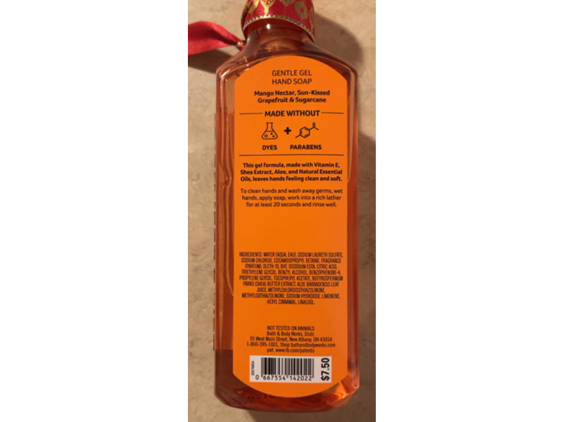 Bath & Body Gentle Gel Hand Soap, Mango Mai Tai, 8 fl oz/236 mL
