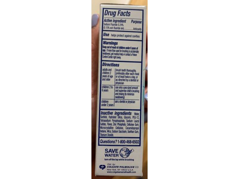 Colgate Enamel Health Toothpaste, Clean Mint, 0.85 oz / 24 g