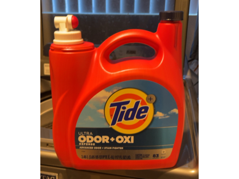 Tide Ultra Odor + Oxi Defense Advanced Odor + Stain Fighter, 83 Loads, 117 fl oz/3.45 L
