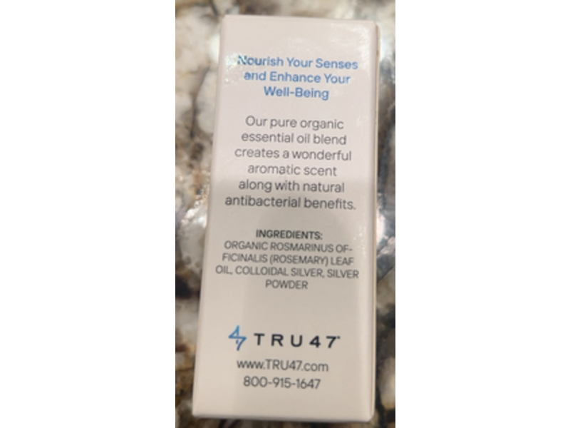 TRU47 Rosemary Essential Oil, Colloidal Silver, 0.5 fl oz/15 mL