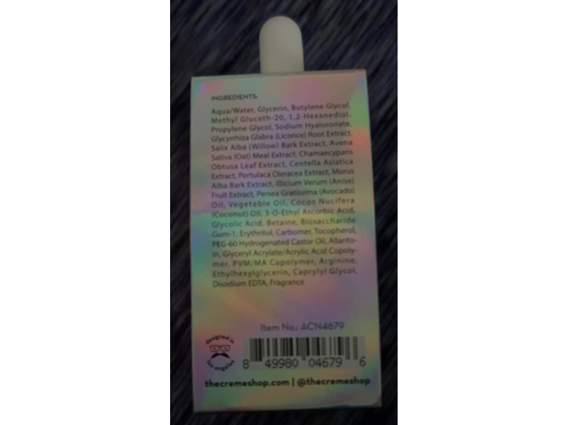 The Creme Shop Hydrating & Healing Serum, 1.01 oz/30 mL