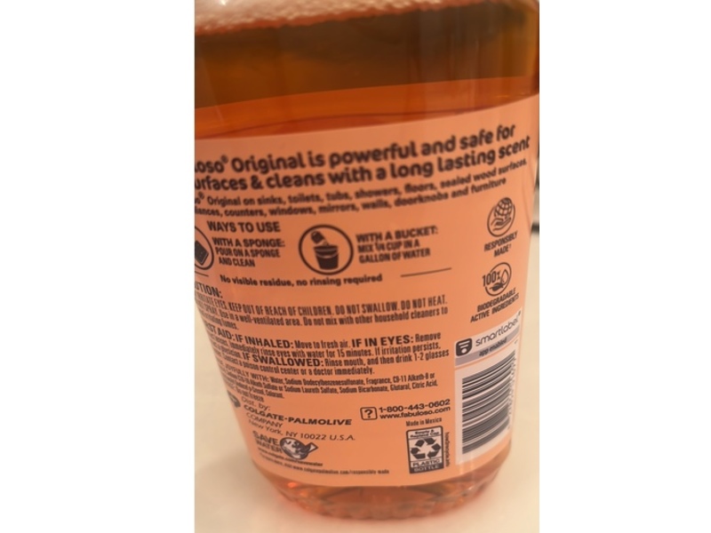 Fabuloso Original Multi-Pupose Cleaner, Baking Soda, 500 mL