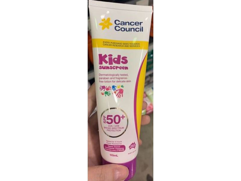 Cancer Council Australia Kids Sunscreen, SPF 50+,110 mL