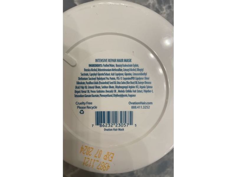 Ovation Intensive Repair Hair Mask, Repair Restore Replenish, 4.3 oz/122.5 mL