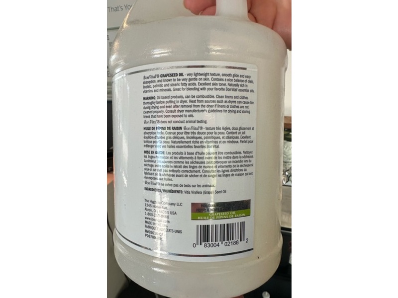 Bon Vital' Grapeseed Oil, 3.78 L