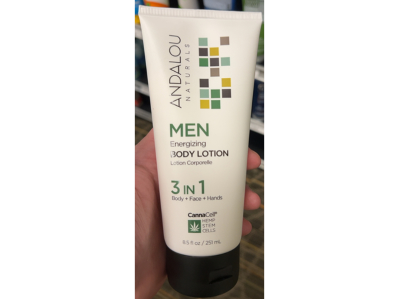 Andalou Naturals Energizing 3 in 1 Body Lotion, Hemp Stem Cells, 8.5 fl oz/251 mL