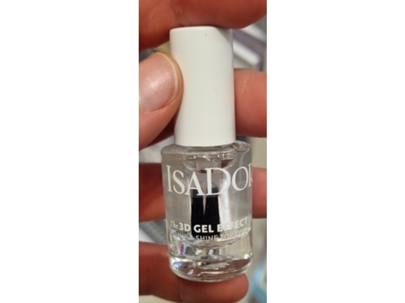 Isadora The 3D Gel Effect Top Coat, 11 Plump And Shine, 5 mL