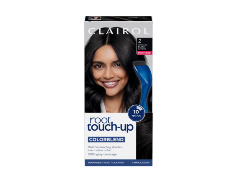 Clairol ColorBlend Permanent Root Touch-Up, 2 Black, 1 Application, Pack Of 2