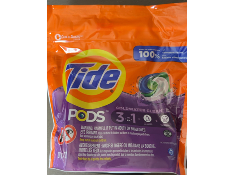 Tide 3 In 1 Coldwater Clean Laundry Detergent Pods, Spring Meadow, 7 oz/224 g, 9 Count