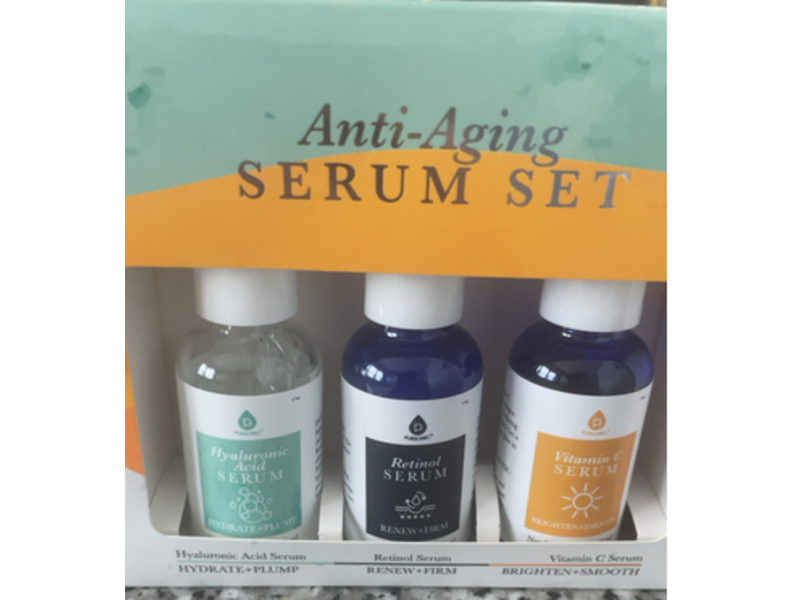 Pursonic Anti Aging Skin Serum Set, Hyaluronic Acid Serum, Retinol Serum & Vitamin C Face Serum