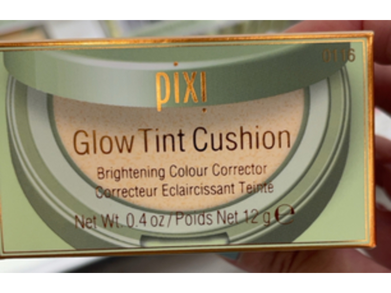 Pixi Glow Tint Cushion Brightening Colour Corrector, Peach Tint, 0.4 oz/12 g